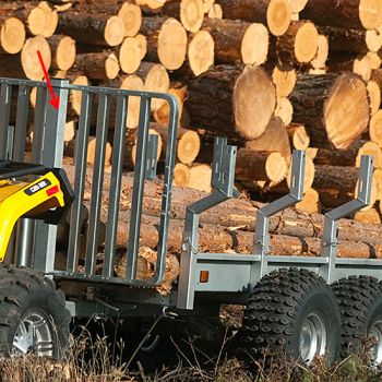 Paroi de maintien pour le transport de bois